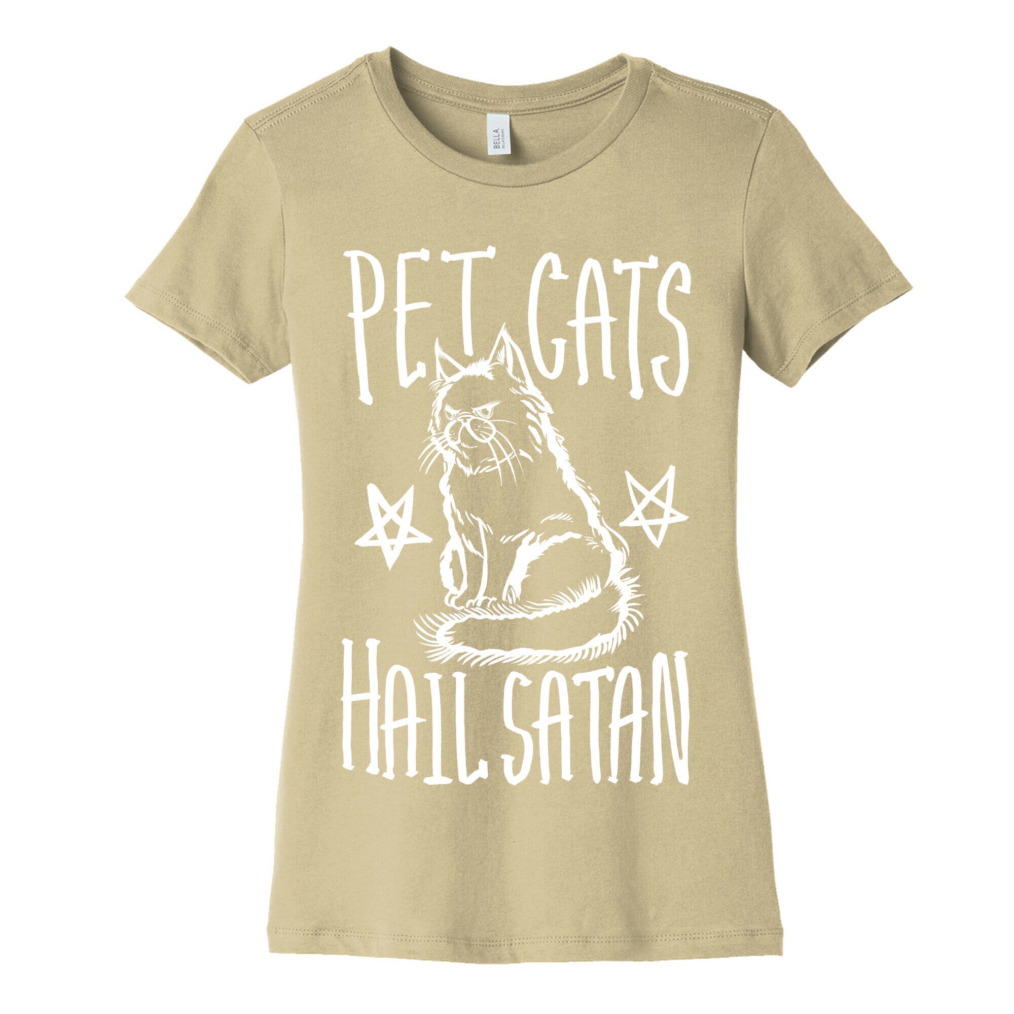 Pet Cats. Hail Satan Women's Cotton Tee